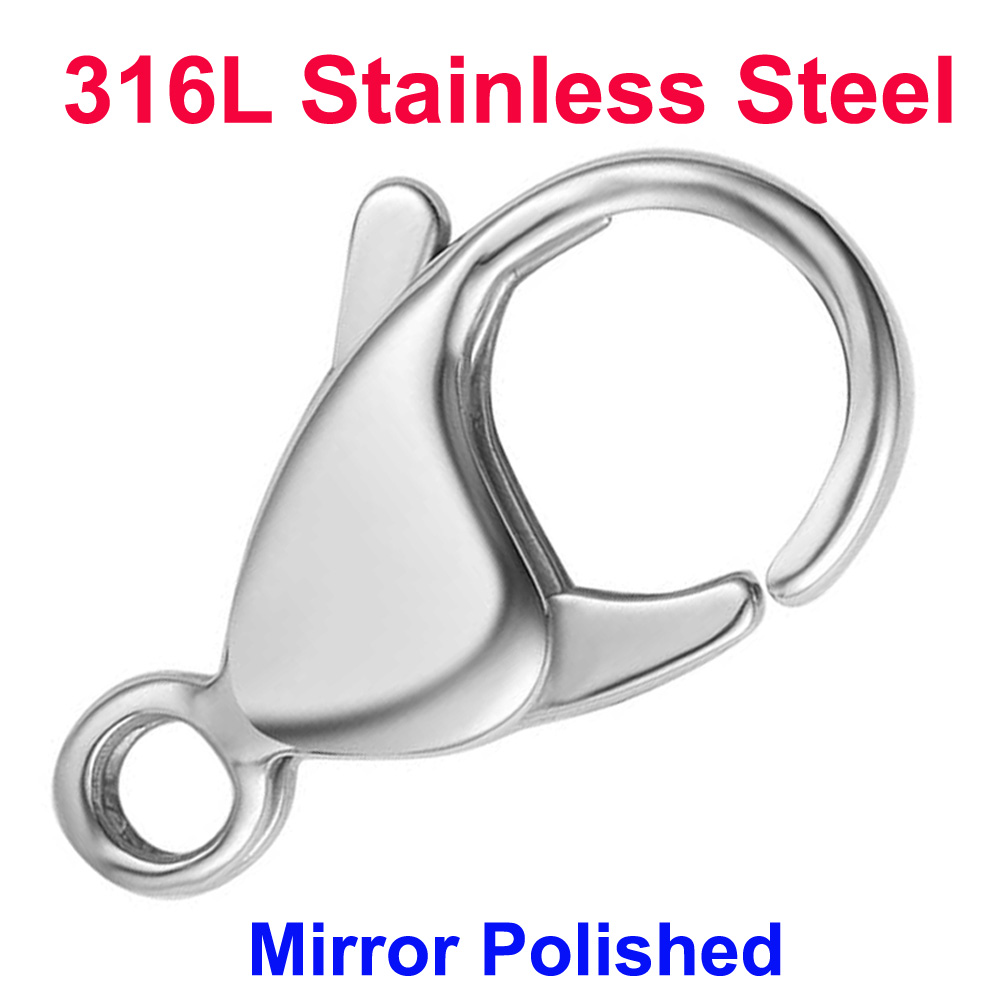 Jewelry Making Materials - Chiusure a Moschettone in Acciaio Inox