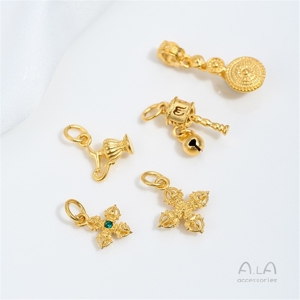 Jewelry Making Vietnam - Ciondoli Vintage in Oro Sabbia Vietnamita