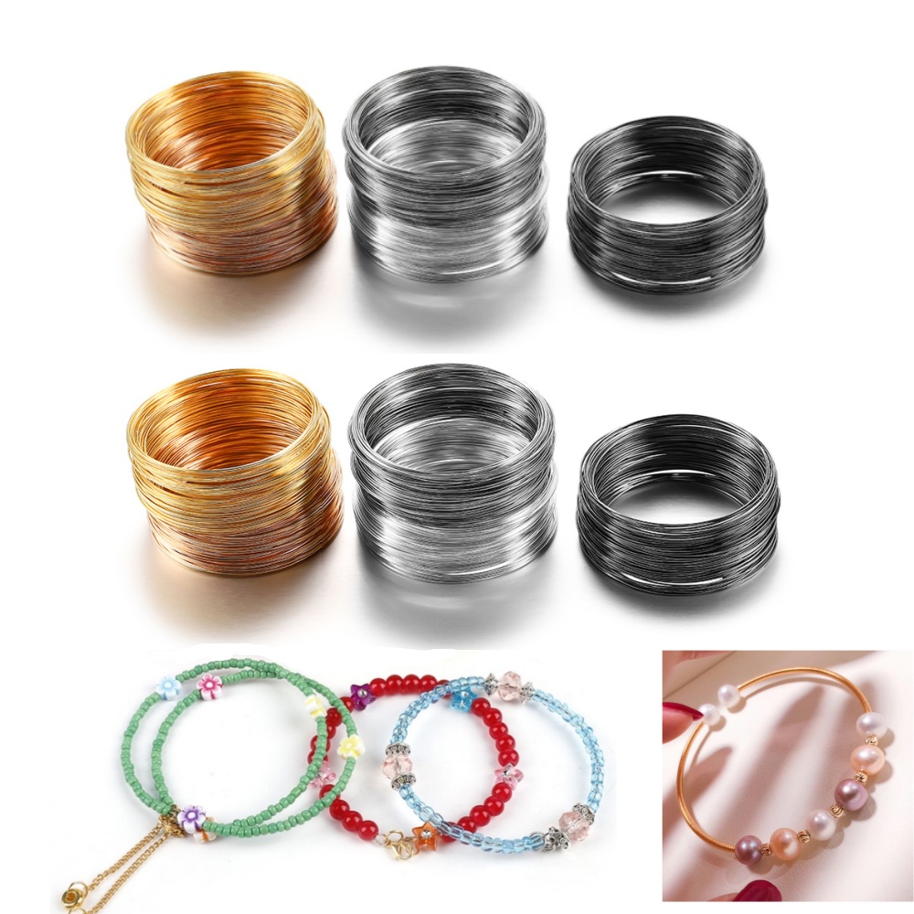 Jewelry Making Gold Wire - 100 anelli/lotto 0.6mm argento oro bronzo