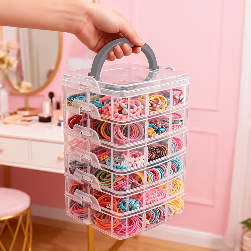 Jewelry Making Organizer - Scatola portaoggetti trasparente a 5 strati