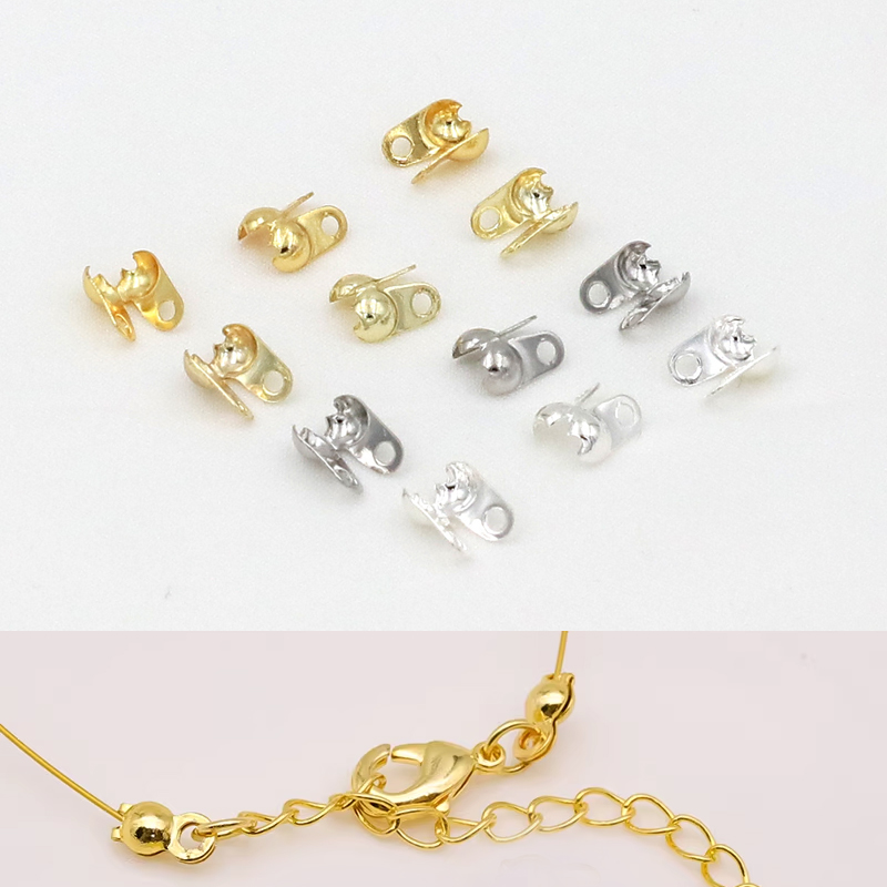 Jewelry Making Knots - Terminali a calotta placcati oro 18