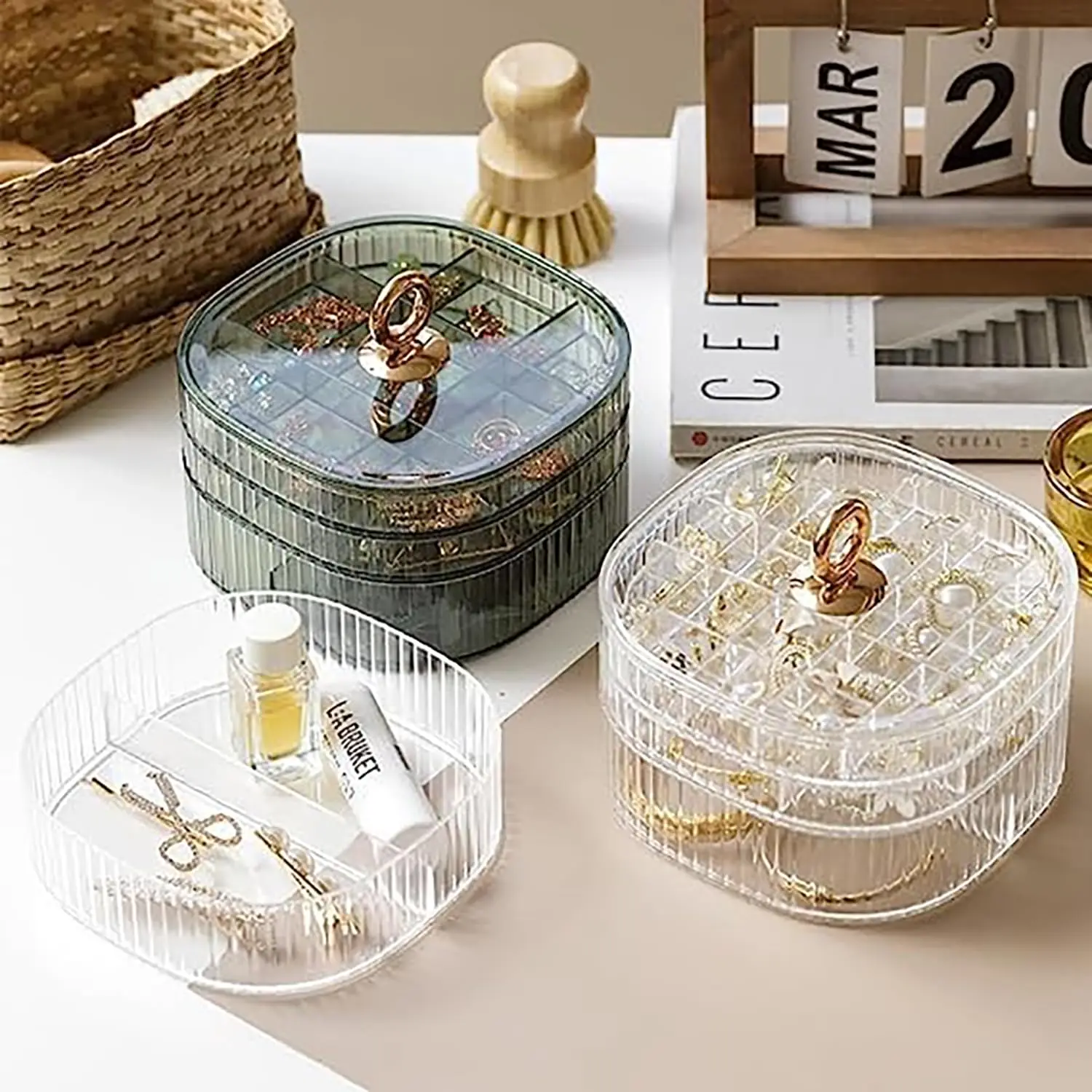 Jewelry Making Organizer - Portagioie, Organizzatore di Gioielli con Manico,