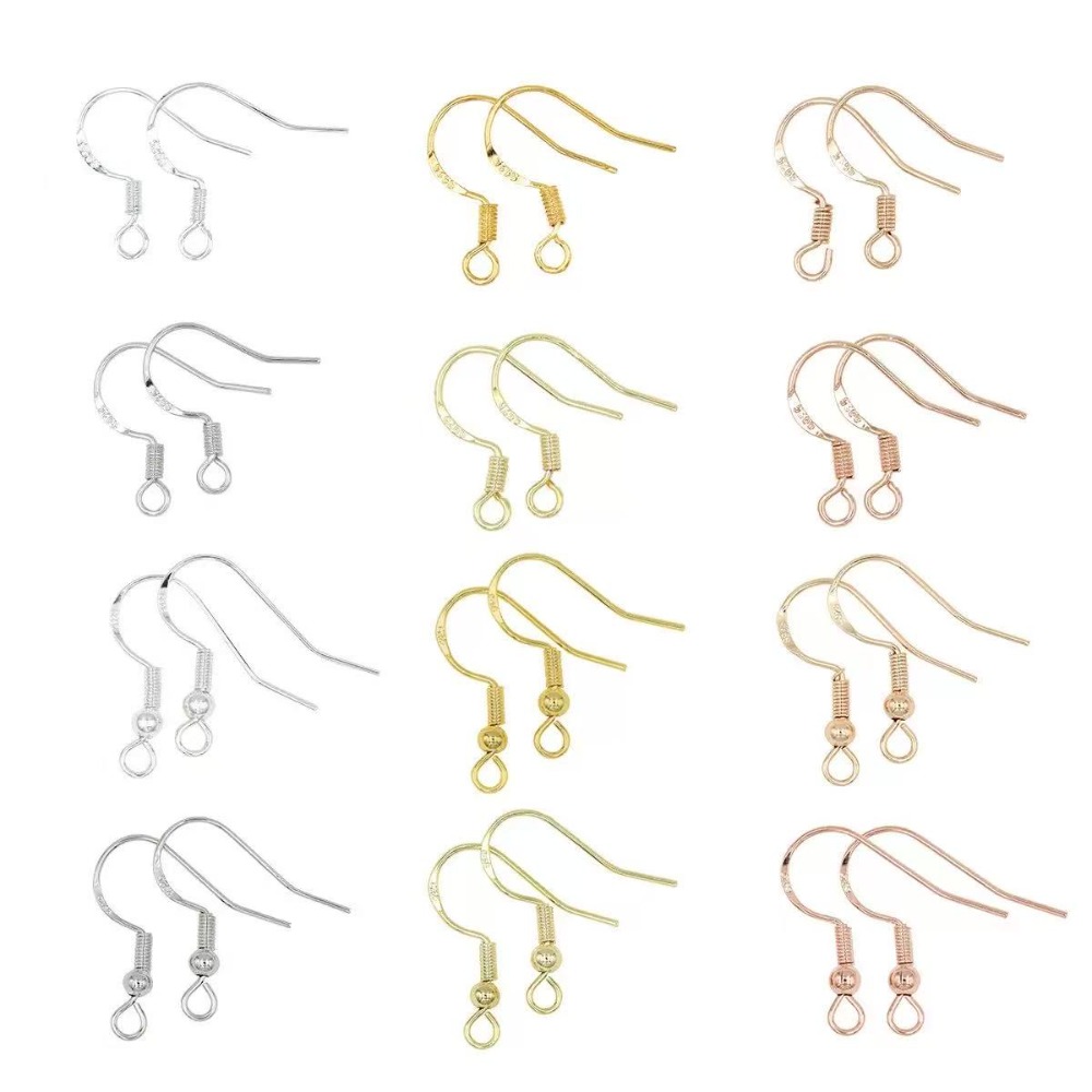 Jewelry Making Gold Wire - Ganci per Orecchini Placcati Oro 100