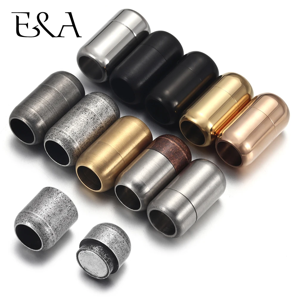 Jewelry Making Materials - Chiusure magnetiche rotonde in acciaio inossidabile