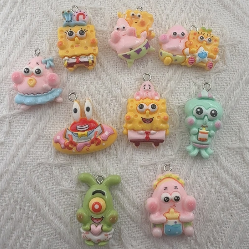 Jewelry Making Factory - 10 pendenti in resina a forma