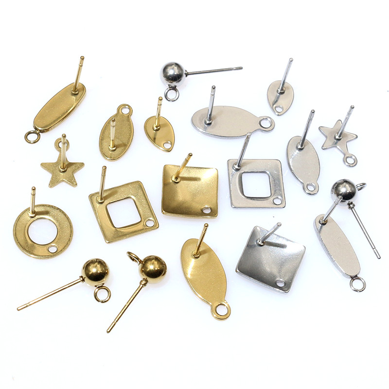Jewelry Making Factory - 20pcs orecchini a bottone artigianali in
