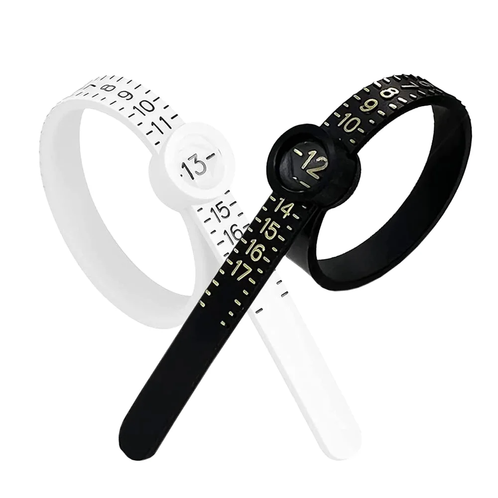 Jewelry Making Uk - Misuratore di anelli regolabile con lente