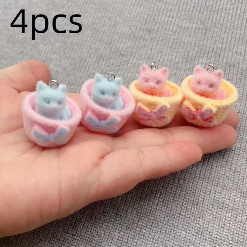 4 pendenti a forma di gatto in - Jewelry Making Factory recensione e prezzo