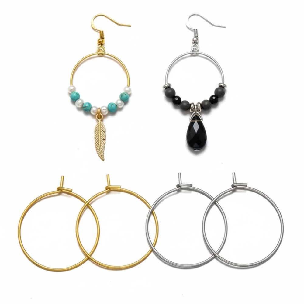 50 Pezzi Orecchini a Cerchio i - Jewelry Making Gold Wire recensione e prezzo