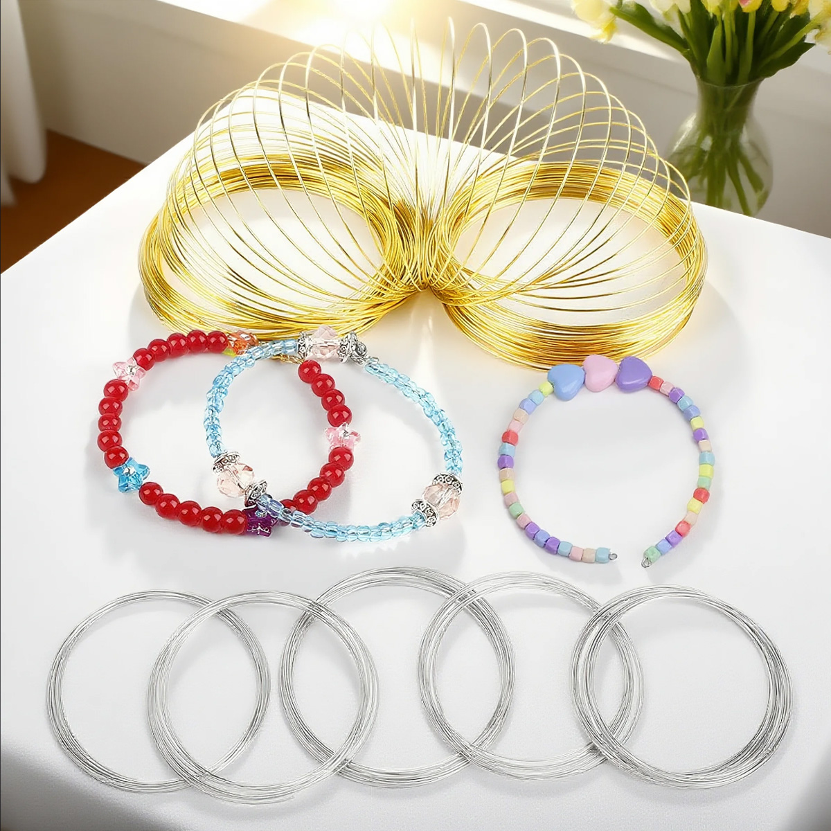 Filo Memory Wire in Acciaio In - Jewelry Making Gold Wire recensione e prezzo