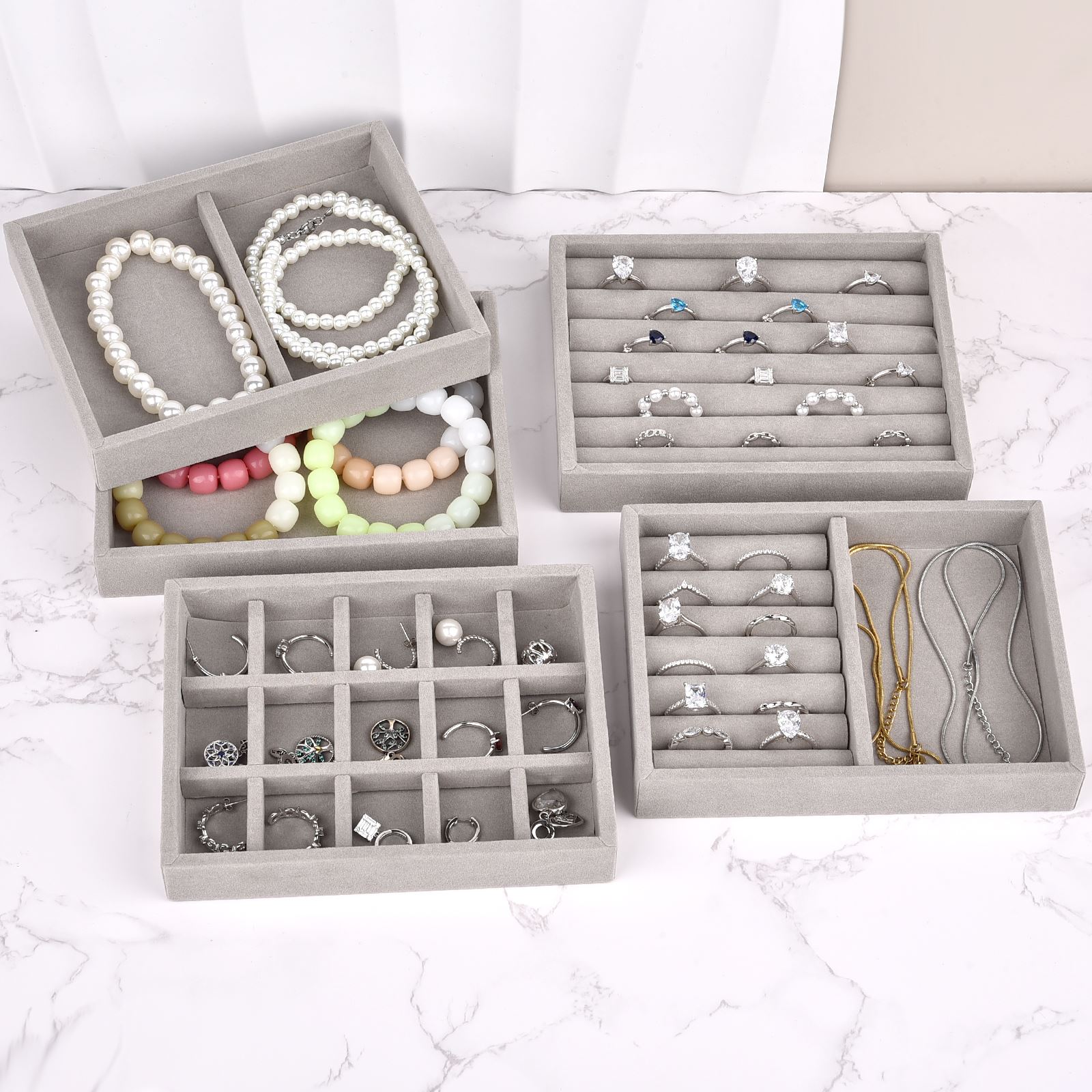 Portagioie in velluto, vassoio - Jewelry Making Organizer recensione e prezzo