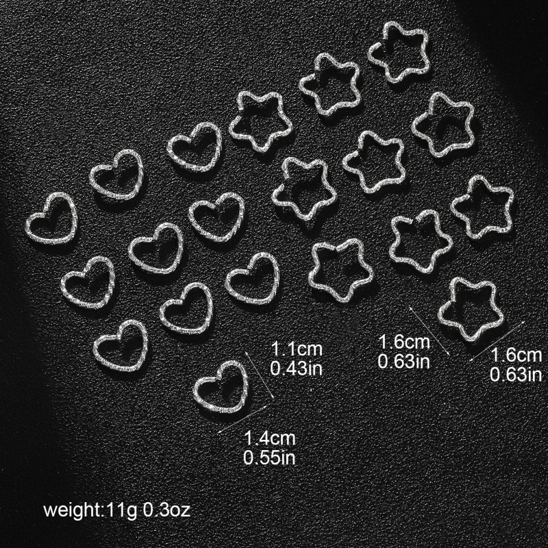 20-30 pezzi Star & Love cerchi - Jewelry Making Knots recensione e prezzo