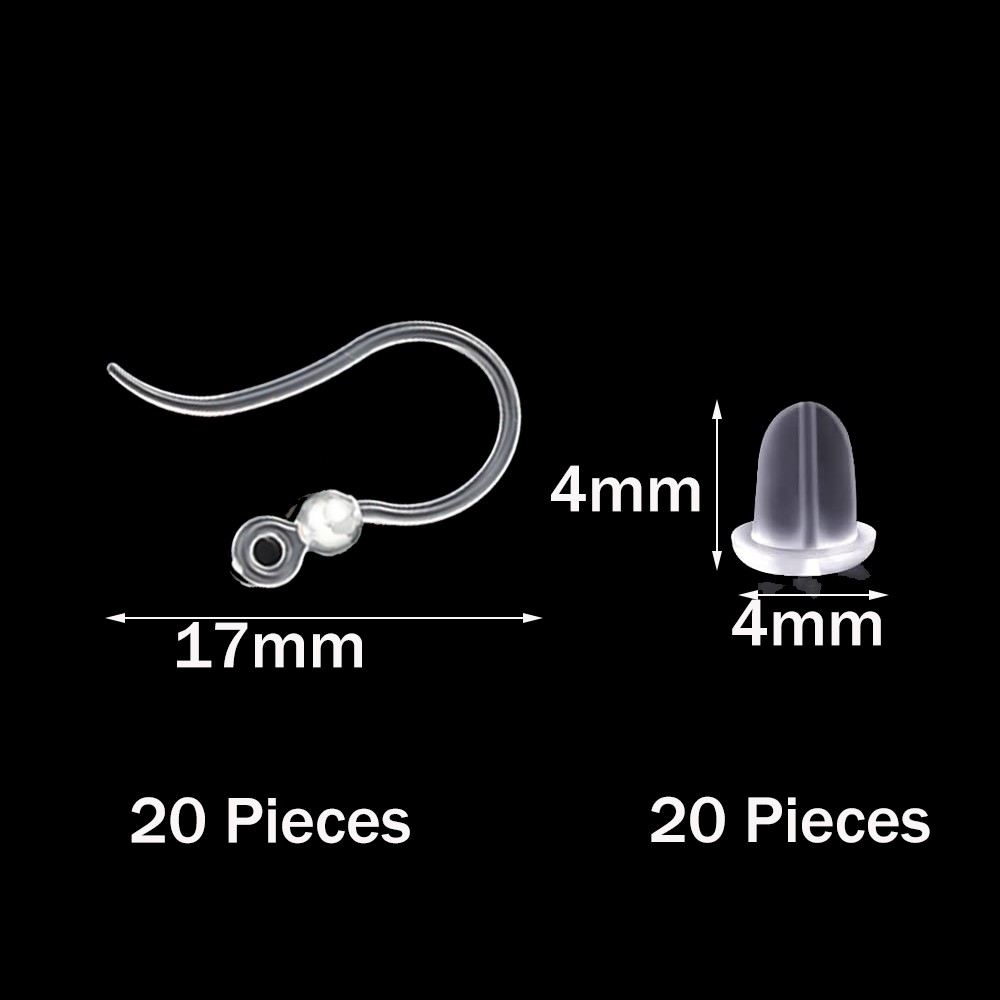 40 ganci per orecchini in plas - Jewelry Making Materials recensione e prezzo